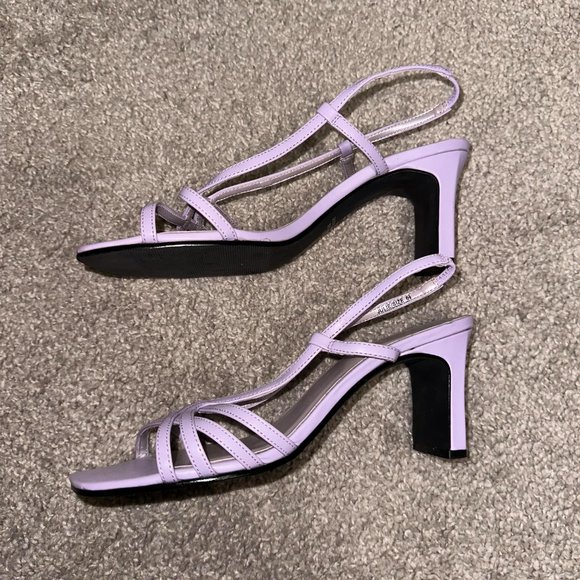 Vintage Jessica Lavender Purple Strappy Heels 3 Inch 3” Size 6.5 - Picture 5 of 9